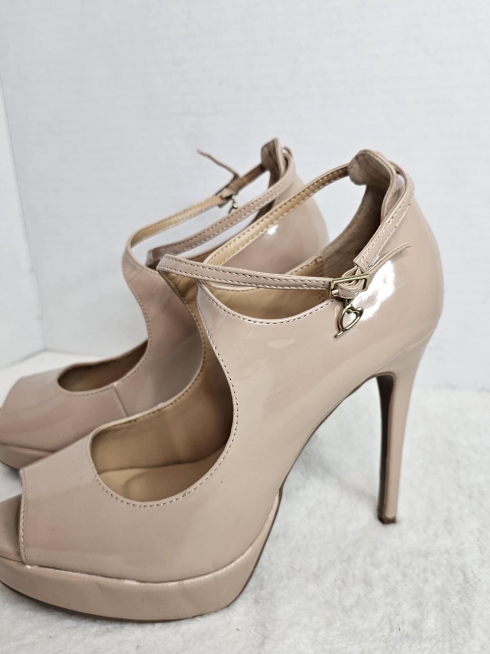 🖤Thalia Sodi Strappy Platform Stiletto Heels Open Toe Tan  Women's Size 10M